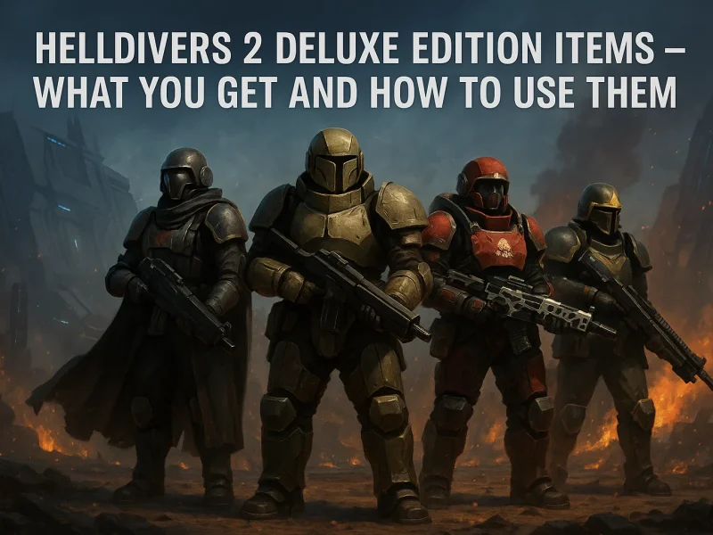 Helldivers 2 Deluxe Edition Items – What You Get and How to Use Them