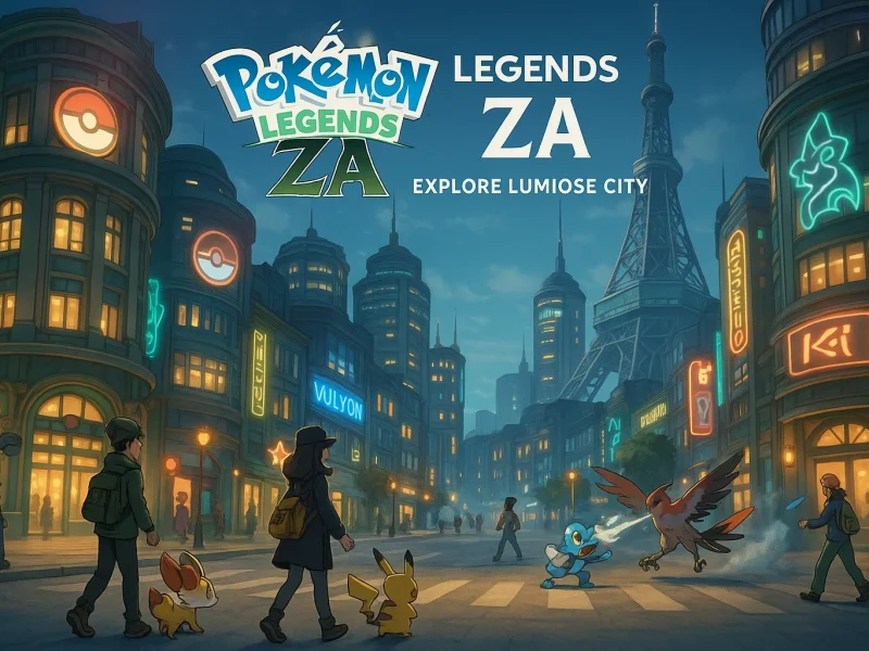 Pokémon Legends ZA Announcement – Release Date, Trailer & Details